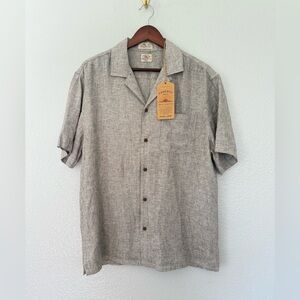 New Faherty Men’s Summer Spring SS Breeze Camp Shirt Size:  Large